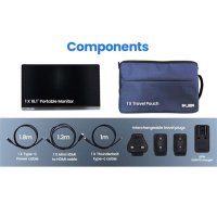 Ekleer 16" Portable Lcd Display Usb Type-C Ink....