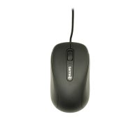 TERRA Mouse 1500 Corded Usb Black 3-Toetsen, Symmetrisch, Met Kabel, 1,80M