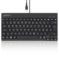 Perixx PERIBOARD-326 DE, Beleuchtete USB-Tastatur,...
